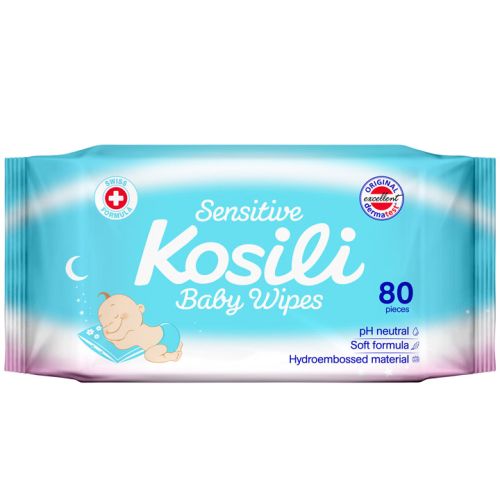 Kosili vlažne maramice za bebe 80kom plava - maramice za bebe