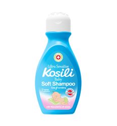 Kosili šampon za bebe, u pakovanju od 200ml idealno čisti i štiti kosu i osetljivu kožu glave vaše bebe. Dermatološki testiran.