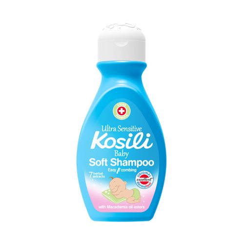 Kosili šampon za bebe, u pakovanju od 200ml idealno čisti i štiti kosu i osetljivu kožu glave vaše bebe. Dermatološki testiran.