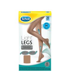 Scholl čarape za vene 20dena-M bež zasnovane na Fibre Firm™ tehnologiji koja pomaže poboljšanju cirkulacije krvi u nogama i pruža umereni do blagi pritisak.