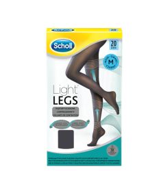 Scholl čarape za vene 20dena-M crne zasnovane na Fibre Firm™ tehnologiji koja pomaže poboljšanju cirkulacije krvi u nogama i pruža umereni do blagi pritisak.