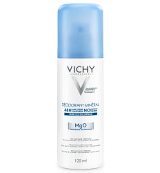 Vichy Dezodorans Mineral Aeroso 125ml, za negu tela, namenjen za osetljivu kožu. Bez aluminijumovih soli maksimalne efikasnosti protiv neprijatnih mirisa.