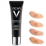 Vichy DERMABLEND 3D tečni puder 35 za lepotu osetljive masne kože lica sklone aknama, vidno umanjuje nesavršenosti.