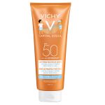 Vichy IDEAL SOLEIL SPF 50+ 300ml mleko za telo za osetljivu kožu. Hipoalergena formula obogaćena termalnom vodom Vichy, štiti od štetnih UV zraka.