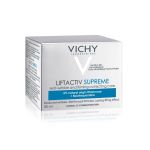 Vichy LIFTACTIV SUPREME 50 ml, za negu lica, Anti-age krema namenjena za suvu, osetljivu kožu. U trenutku izglađuje bore i nepravilnosti, a kožu čini blistavom.