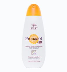 Šaljić PRONASOL melem SPF20,200ml proizvod za negu kože lica i tela prirodnog porekla namenjen za zaštitu kože od štetnog UVA i UVB zračenja.
