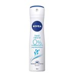 NIVEA Fresh Natural dezodorans 150ml za negu tela, sadrži ekstrakte sa dna okeana i pruža 48h zaštitu od znojenja. Kombinacija dezodoransa i blage NIVEA nege.