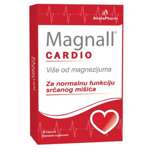 Magnall® Cardio je formulacija magnezijuma, vitamina B6 i vitamina K2, koja pruža podršku vašem srcu i krvnim sudovima u obavljanju fizioloških funkcija