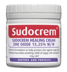 Sudocrem 125g za svakodnevnu negu zaštitu kože prekrivene pelenama izložene iritantnim materijama stolice i mokraće. Regeneracija iritacija kože i dermatitisa.