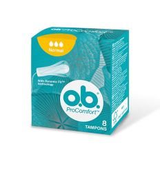 O.B. tamponi ProComfort normal 8kom sa silk touch omotačem za lakše postavljanje i uklanjanje. Za dane sa slabijim i srednje jakim ciklusom.