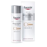 Eucerin Hyaluron-filler CC SPF15,50ml Anti-age krema za negu lica sa srednjom toniranom nijansom, za borbu protiv znakova starenja i trenutnoj korekciji tena.