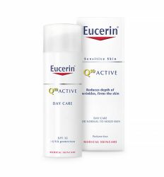Eucerin Q10 Active 50ml dnevna Anti-age krema za negu lica, namenjena za normalnu i kombinovanu kožu. Daje koži elastičnost, regeneriše kožu i smanjuje bore.