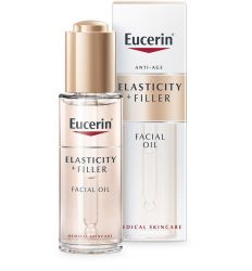 Eucerin Anti-age Elasticity+filler,30ml uljani serum za negu kože lice namenjen je obnavljanju strukture kože lica, vrata i dekoltea koja se gubi starenjem.