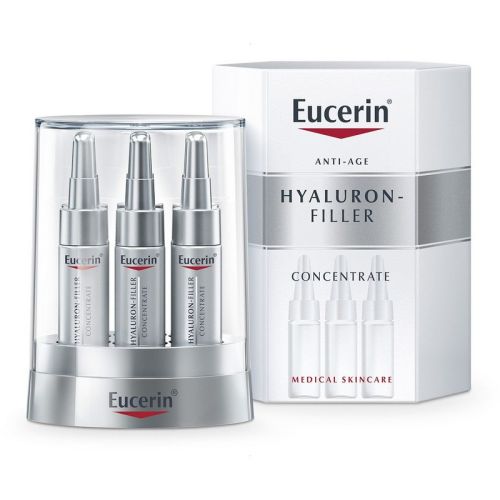 Eucerin Anti-age HYALURON-FILLER concentrate 5ml, za negu lica, za sve tipove kože predstavlja koncentrovan anti-age tretman za popunjavanje bora.
