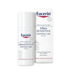 Eucerin Ultra SENSITIVE,50ml, za negu kože. Krema za suvu kožu namenjena za preosetljivu suvu kožu lica, vrata i dekoltea. Koristi se kao dnevna ili noćna krema