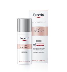 Eucerin Anti-pigment noćna krema 50ml za negu kože lica i tela sadrži Tiamidol koji klinički i dermatološki dokazano smanjuje tamne fleke i sprečava ponovni nastanak