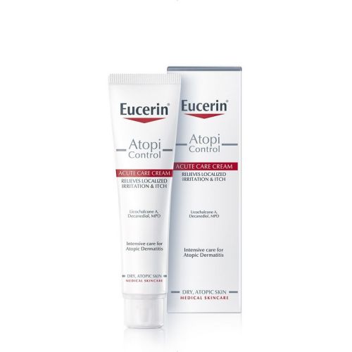 Eucerin AtopiControl Acute Care 40ml, nega za kožu lica i tela. Krema namenjena nezi kože u toku akutne faze atopijskog dermatitisa. Za odrasle, decu i bebe.