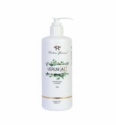 Natura Panonica VERUM AC 400ml, prirodni tečni sapun za higijenu i regeneraciju problematične i osetljive kože lica i tela kod seboreičnog dermatitisa i akni.