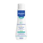 Mustela Stelatopia ulje za kupanje, u pakovanju od 500ml je posebno formulisano za suvu kožu sklonu ekcemu kod beba i dece. Može se koristiti i za čišćenje lica.