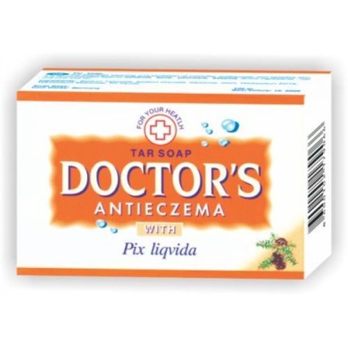 DOCTOR`S Antieczema sapun,100g, za negu i regeneraciju iritirane kože i dermatitisa. Preporučuje se kod peruti, akni, psorijaze, ekcema.