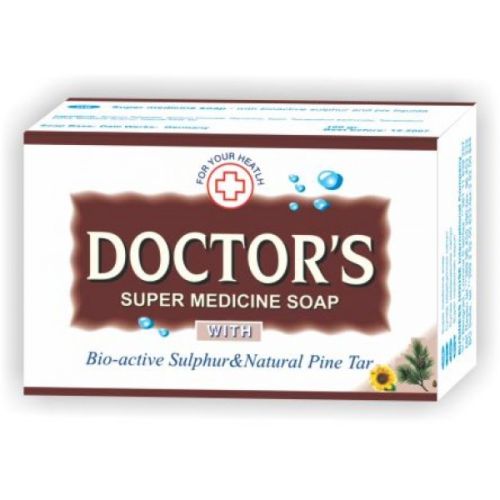 DOCTOR`S Super medicinski sapun100g za negu kože,ima dezinfekciono sredstvo i unuštava mikrobe u koži i kosi.Preporuka za perut,akne,seboreje,ekcema i psorijaze
