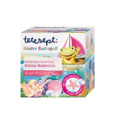 TETESEPT kupka iznenađenja Mala sirena, 140gr, je odlican nacin da se dete zabavi u kupanju! Vodu boji u roze i nakon rastvaranja kugle pojavice se igracka. 