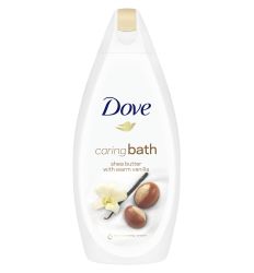 Dove CaringBath 700ml kupka za telo sa shea puterom i toplom vanilom neguje i obavija vašu kožu tela mekoćom uz prijatan, osvežavajući osećaj.