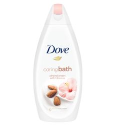 Dove CaringBath 700ml kupka za telo sa bademom i cvetom hibiskusa neguje i obavija vašu kožu tela mekoćom uz prijatan, osvežavajući osećaj.