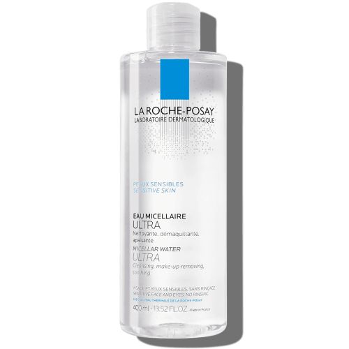 La Roche-Posay, 400ml ULTRA miceralna voda namenjena nezi i čišćenju osetljive kože lica. Izvrsno uklanja šminku i nečistoće i pruža osećaj svežine.
