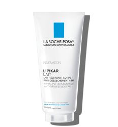 La Roche-Posay Lipikar mleko 200ml, za negu tela, namenjeno za osetljivu i suvu kožu dece i odraslih. Preparat za regeneraciju kože kod atopijskog dermatitisa.