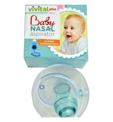Baby aspirator VIVITAL plus namenjen je za redovno održavanje higijene nosića kod zdrave dece i bebica - aspirator za nos