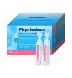 Physiodose fiziološki rastvor predstavlja sterilan, 0,9% fiziološki rastvor u monodoznim ampulama, namenjen za ispiranje nosa, oka, uha ili rana i povreda kože