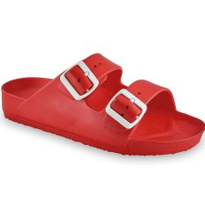 GRUBIN ženske papuče KAIRO LIGHT crvene izrađene po jedinstvenom EVA materijalu, koji je vodootporan, ultra lak i jednostavan za održavanje.
