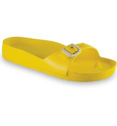 GRUBIN ženske papuče MADRID LIGHT žute izrađene po jedinstvenom EVA materijalu, koji je vodootporan, ultra lak i jednostavan za održavanje.