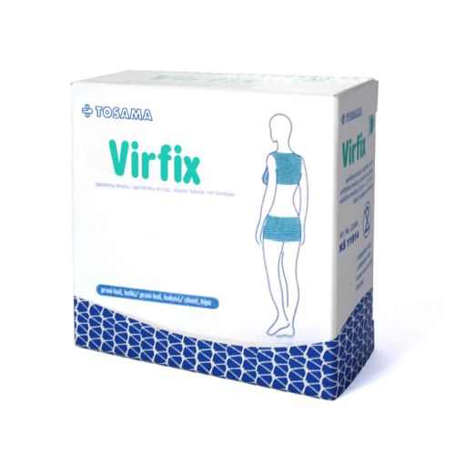 Virfix mrežica broj 5 (25m) je elastična sanitetska mreža u obliku cevi i namenjena za pričvršćivanje kompresa na rane za butinu i glavu.