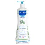 Mustela nežan gel za pranje kose i tela, 750ml, za svakodnevnu higijenu i negu kože i kose, namenjena za bebe, decu i odrasle. Hidrira i hrani kožu.