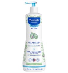 Mustela nežan gel za pranje kose i tela, 750ml, za svakodnevnu higijenu i negu kože i kose, namenjena za bebe, decu i odrasle. Hidrira i hrani kožu.