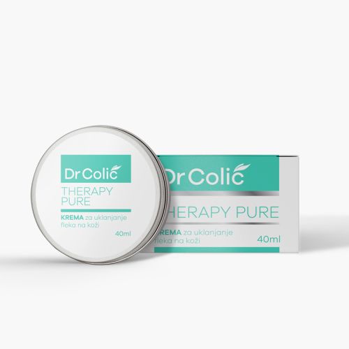 Dr Colić Therapy Pure 40ml krema za negu kože lica koja snažno deluje na uklanjanje pigmentiranih fleka, regeneraciju kože i ujednačavanje tena.