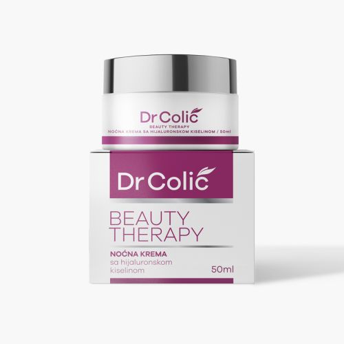 Dr Colić BEAUTY THERAPY 50ml, Anti-age noćna krema za negu kože lica, za sve tipove kože, uklanja vidljive tragove umora i lice čini svežim posle sna.