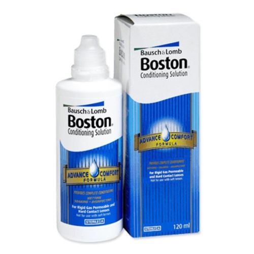 Boston Advance conditioning solution rastvor za čuvanje gaspropustljivih i tvrdih kontaktnih sočiva. Rastvor ima 120ml i služi da se sočiva čuvaju u toku noći.