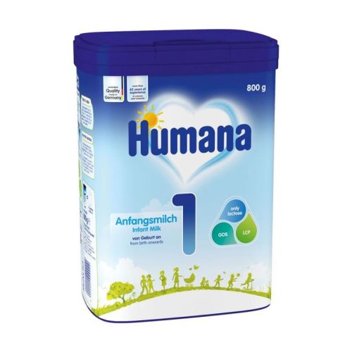 Humana 1 sadrži visokokvalitetne hranjive materije i energetski je prilagođena posebnim nutritinim potrebama novorođenčeta i odojčeta tokom prvih 6 meseci života