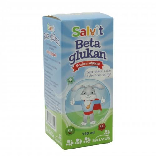 Salvit Beta glukan sirup za decu je sirup za jačanje imuniteta, sa ukusom jagode.