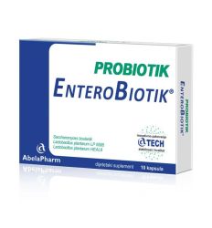 Enterobiotik probiotik kapsule su dijetski suplement, koji u som sastavu sadrži 2 soja probiotskih bakterija i probiotskog kvasca