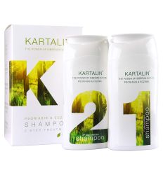 KARTALIN šampon u pakovanju od 2 x 150ml za negu masne kose, efikasan kod psorijaze i u tretmanu seboreje.
