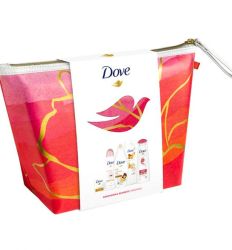 Dove set Nourishing Secret neseser (gel za tuširanje + dezedorans + losion + šampon + sapun)