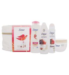 Na putovanju ili u kućnoj upotrebi Nourishing Secret Dove set sa neseserom - Gel za tuširanje, dezodorans, šampon, krema za telo, je sve što vam treba.