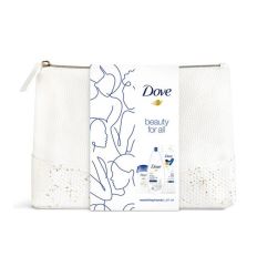 Za glatku kožu, Nourishing Secret Dove set u neseseru - Gel za tuširanje, losion i stik sa prepoznatljivom original Dove teksturom.