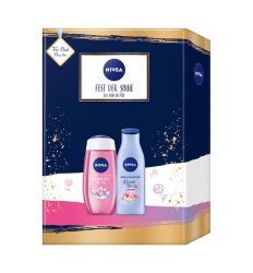 Za suvu kožu, uljani proizvodi iz Nivea Shine set - Gel za tuširanje i losion, daće vašoj koži potrebnu vlažnost, čineći je glatkom na dodir i svilenkastom.