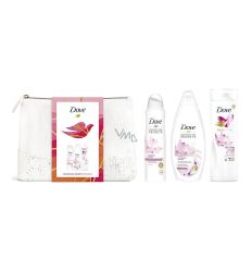 Za nežnu kožu tela Nourishing Secret Dove set u neseseru - Gel za tuširanje, dezodorans i losion, sa lotusovim cvetom i pirinčem, činiće vašu kožu svilenkastom.