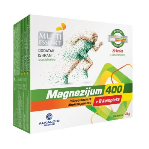 Magnezijum 400+B kompleks - direkt forma magnezijuma 20 keseica